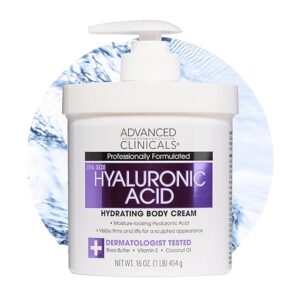 advanced clinicals acido hialuronico body cream