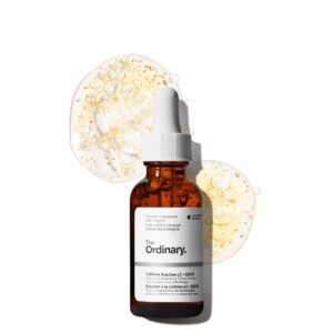 the ordinary solución de cafeína al 5% + egcg, sérum descongestionante para el contorno de ojos, ideal para ojeras y ojos cansados.