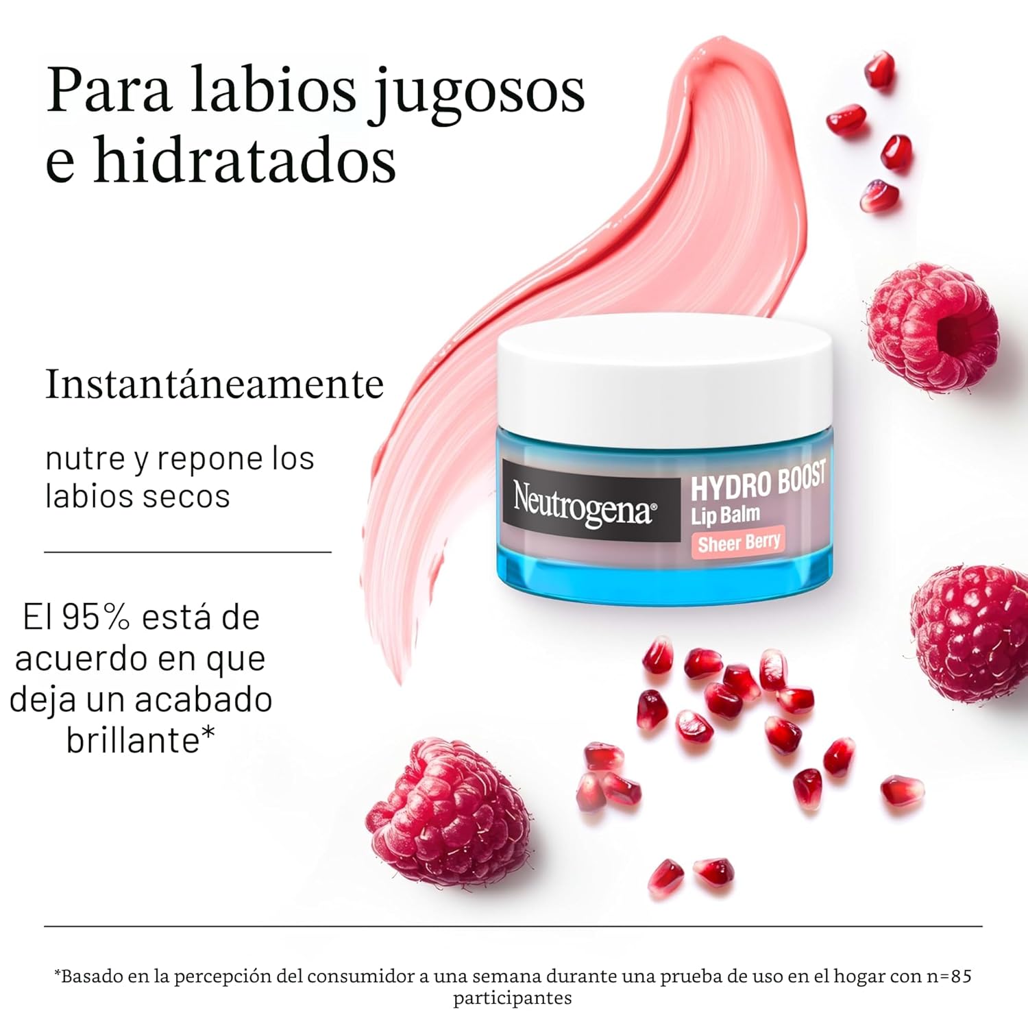 neutrogena hydro boost bálsamo labial con Ácido hialurónico, vitamina e nutritiva deja los labios hidratados, color rosa transparente con tinte y sabor dulce a bayas, rosa transparente, 0.5 oz neutrogena hydro boost bálsamo labial con Ácido hialurónico, vitamina e nutritiva deja los labios hidratados, color rosa transparente con tinte y sabor dulce a bayas, rosa transparente, 0.5 oz