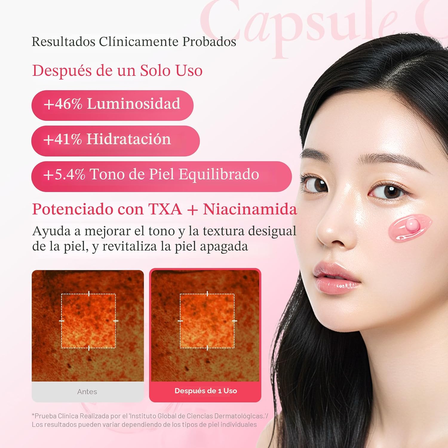 medicube crema cápsula con txa + niacinamida | hidratante de doble resplandor ideal para uso después del cuidado de manchas, tono de piel desigual, textura e hidratación | 99% ácido tranexámico puro medicube crema cápsula con txa + niacinamida | hidratante de doble resplandor ideal para uso después del cuidado de manchas, tono de piel desigual, textura e hidratación | 99% ácido tranexámico puro
