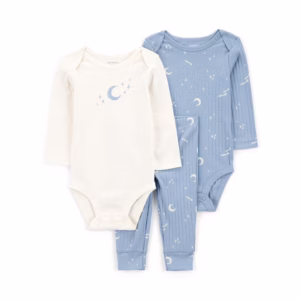 carter's conjunto de 3 piezas para bebé niño