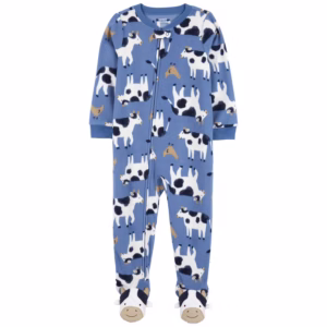 carter's pijama enterizo de felpa futbol para bebés y niños pequeños