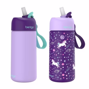 bentgo termo de agua de acero inoxidable para niños, 414 ml (14 oz)