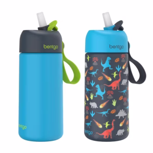 bentgo termo de agua de acero inoxidable para niños, 414 ml (14 oz)