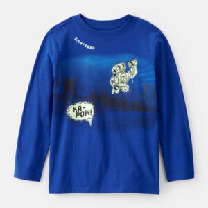 carters camiseta de manga corta con estampado "like clops" para niño gris