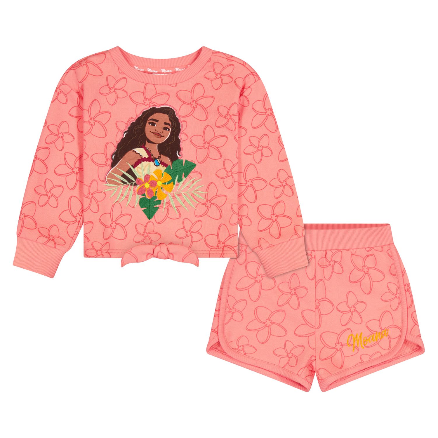 disney conjunto de short de 2 piezas para niñas moana disney conjunto de short de 2 piezas para niñas moana