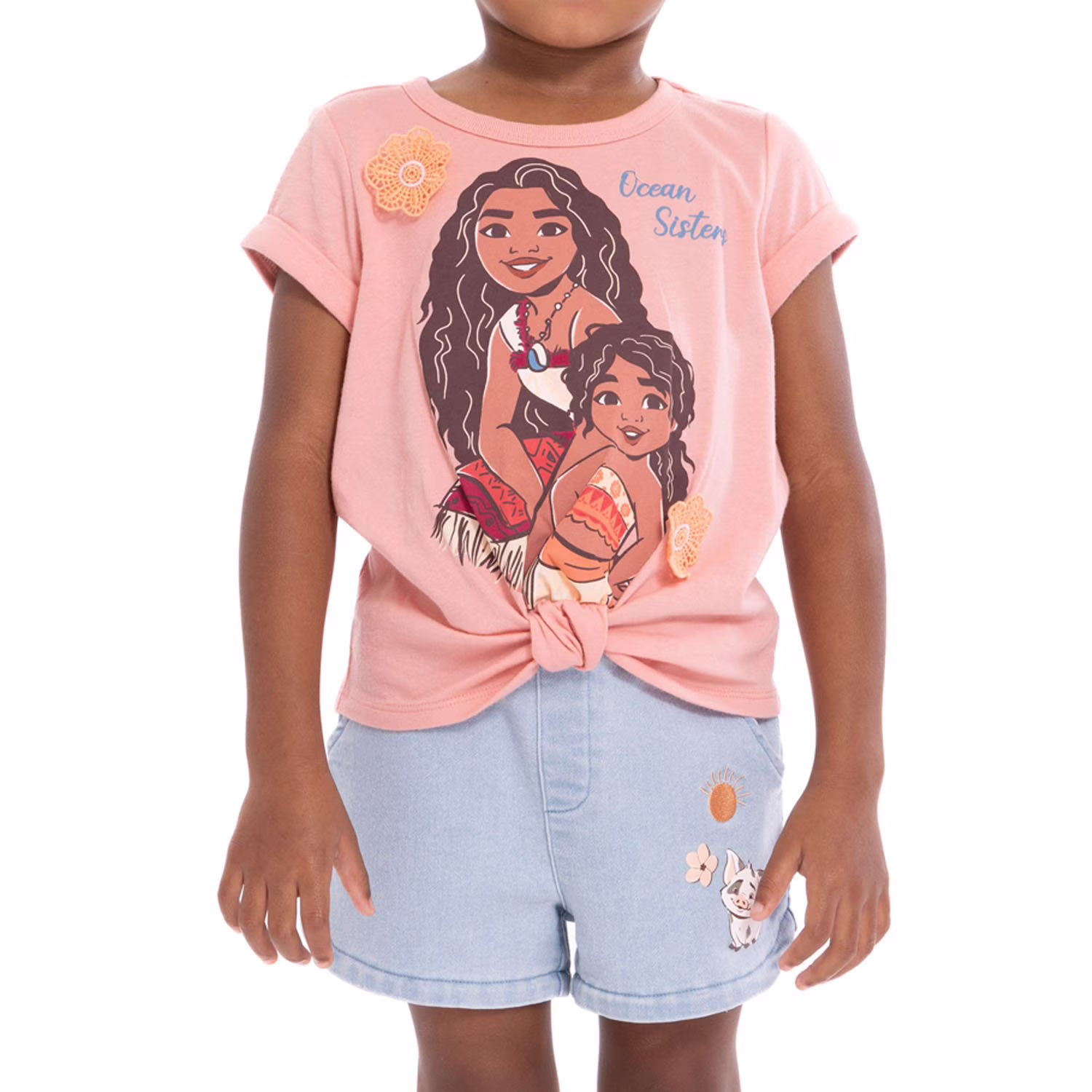 disney conjunto de short de 2 piezas para niñas moana disney conjunto de short de 2 piezas para niñas moana