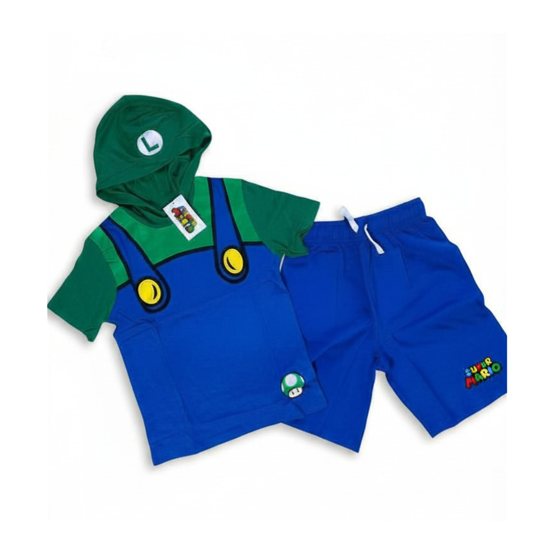 nintendo conjunto bowser sudadera con capucha y mono para niños nintendo conjunto bowser sudadera con capucha y mono para niños