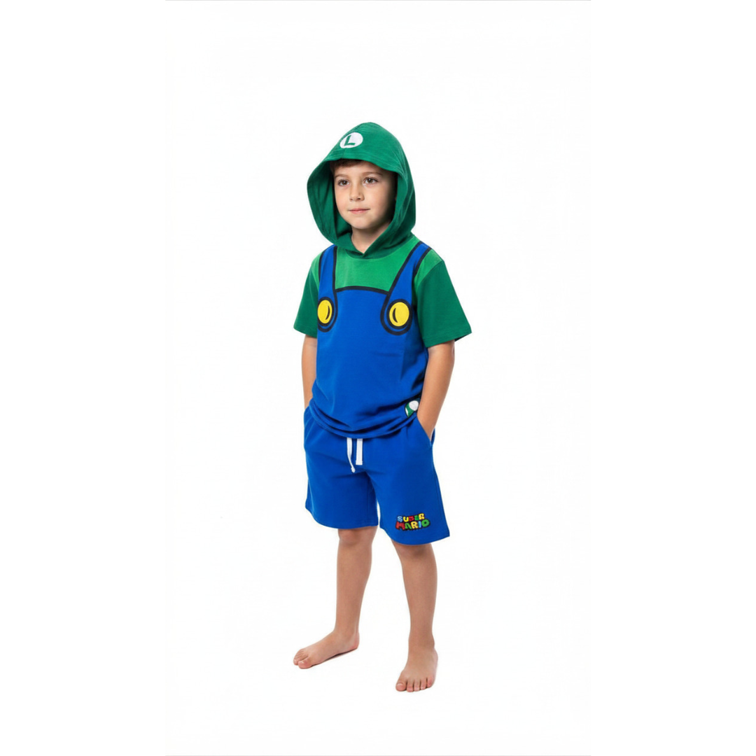 nintendo conjunto bowser sudadera con capucha y mono para niños nintendo conjunto bowser sudadera con capucha y mono para niños
