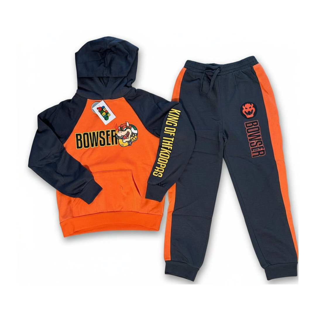 nintendo conjunto bowser sudadera con capucha y mono para niños nintendo conjunto bowser sudadera con capucha y mono para niños