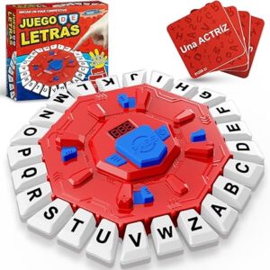 juego de mesa en español con pantalla digital y 2 modos de juego, 35 tarjetas doble cara, ideal para fiestas y aprendizaje interactivo