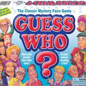 ¿adivina quién? juego de mesa con personajes clásicos de winning moves games usa, juego de mesa clásico de misterio para niños deducción para 2 jugadores