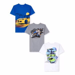 the children's place camiseta gráfica de vehículo de manga corta para niño